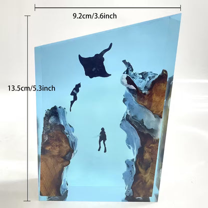 Batfish Resin Lamp