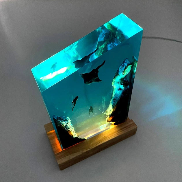 Batfish Resin Lamp