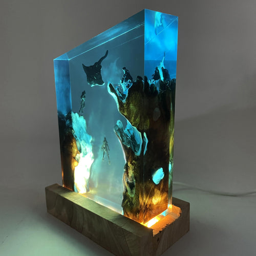 Batfish Resin Lamp