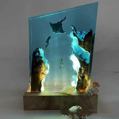 Batfish Resin Lamp