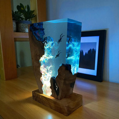 Divers Resin Lamp